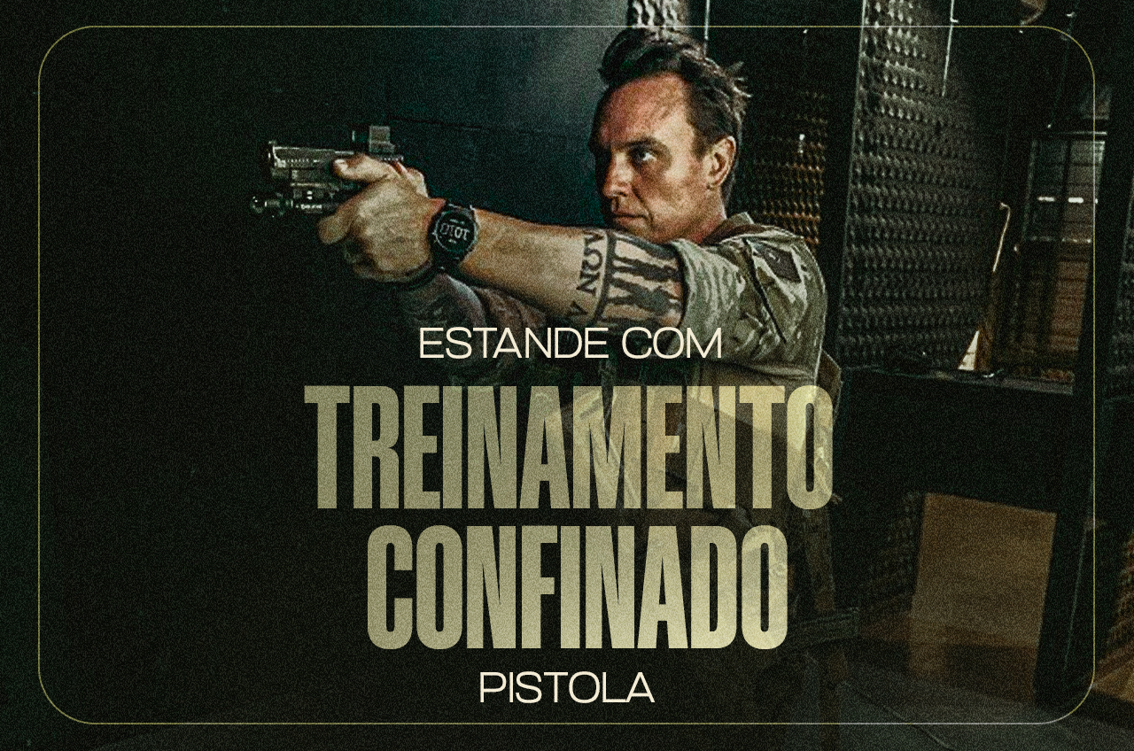ESTANDE COM TREINAMENTO CONFINADO PISTOLA