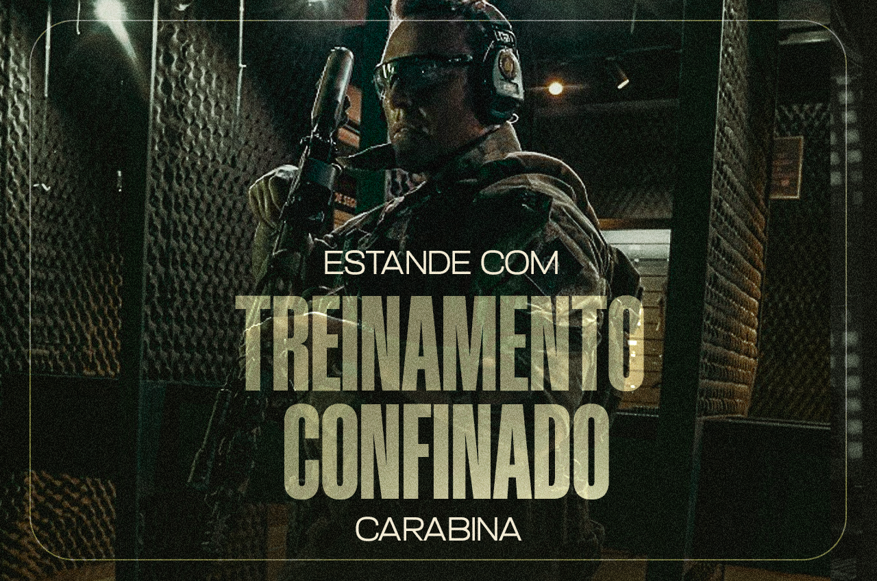 ESTANDE COM TREINAMENTO CONFINADO CARABINA
